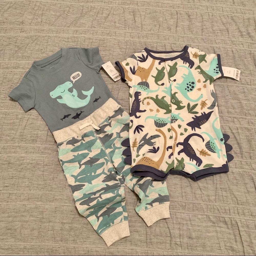 Carter’s Shark and Dino Outfits